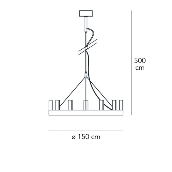 Chandelier dimensioni media