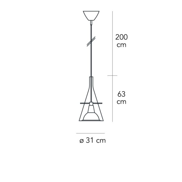 Flute sospensione XXL dimensioni