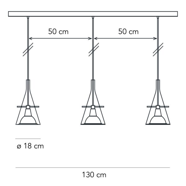 Flute sospensione grande dimensioni