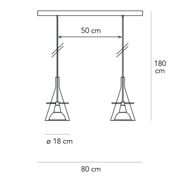 Flute sospensione media dimensioni