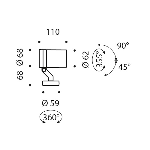 microstage tondo lama di luce dimensioni
