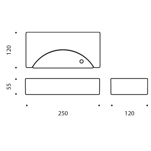 brick of light da tavolo dimensioni