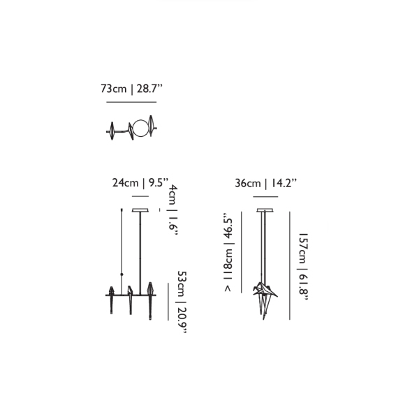 PERCH LIGHT BRANCH SMALL