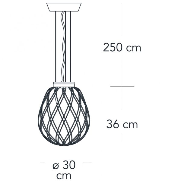 pinecone-sospensione-fontanaarte-media-dimensioni